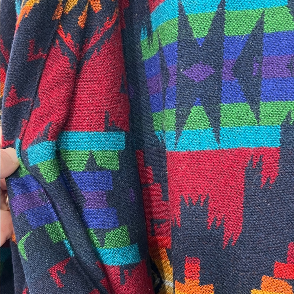 Pendleton Long Wool Jacket Shawl Collar Robe In C… - image 7